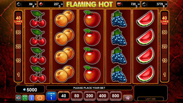 Flaming Hot Slot Machine