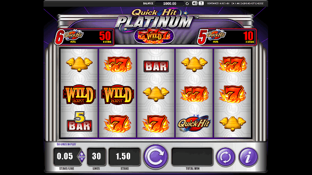 Quick Hit Platinum Slot game